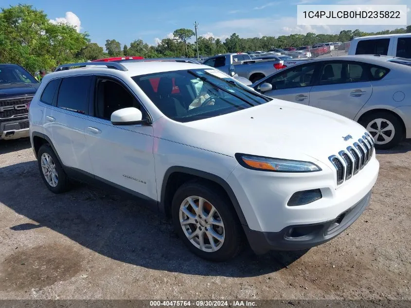 1C4PJLCB0HD235822 2017 Jeep Cherokee Latitude Fwd