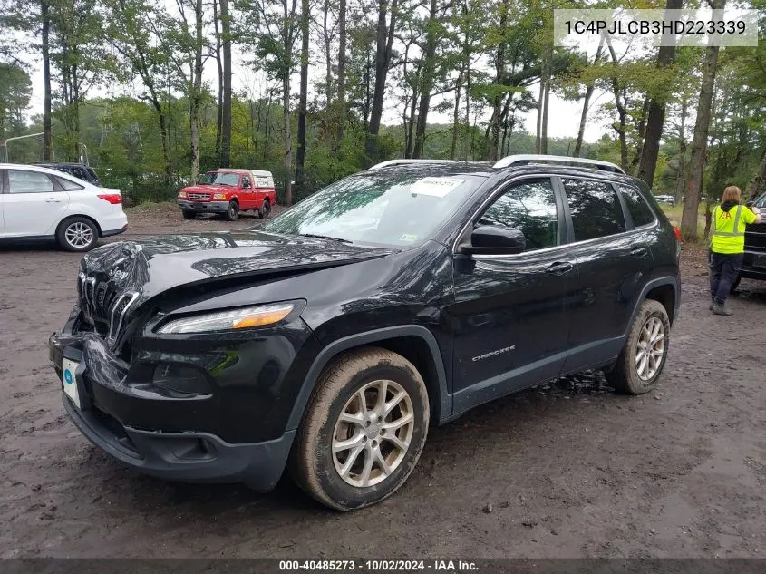 2017 Jeep Cherokee Latitude Fwd VIN: 1C4PJLCB3HD223339 Lot: 40485273