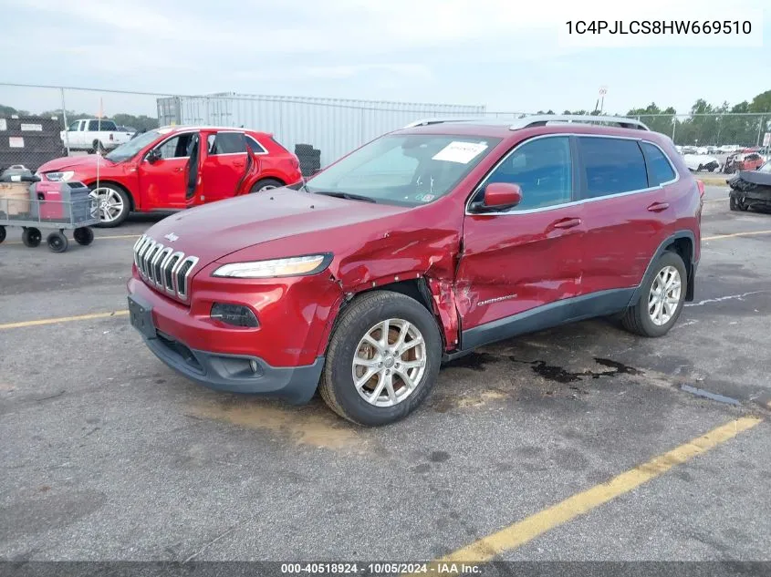 2017 Jeep Cherokee Latitude Fwd VIN: 1C4PJLCS8HW669510 Lot: 40518924