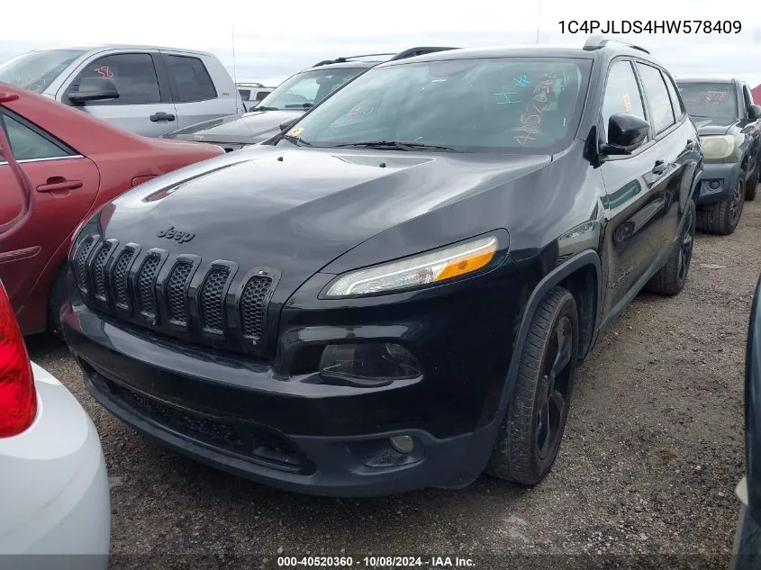 2017 Jeep Cherokee High Altitude Fwd VIN: 1C4PJLDS4HW578409 Lot: 40520360