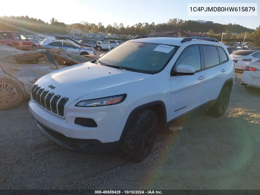 2017 Jeep Cherokee High Altitude 4X4 VIN: 1C4PJMDB0HW615879 Lot: 40559429