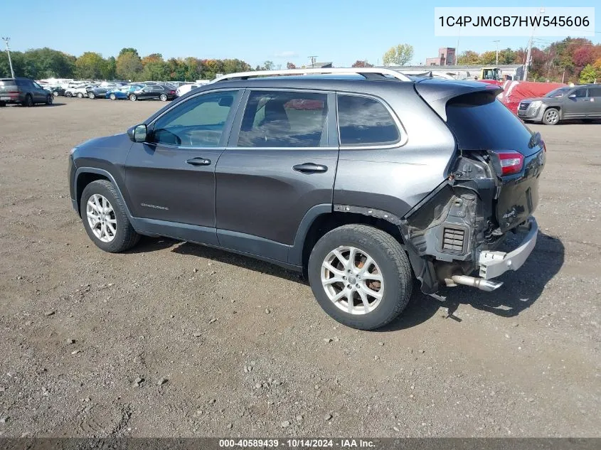 2017 Jeep Cherokee Latitude 4X4 VIN: 1C4PJMCB7HW545606 Lot: 40589439