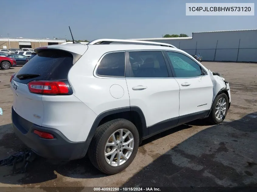 2017 Jeep Cherokee Latitude Fwd VIN: 1C4PJLCB8HW573120 Lot: 40592250