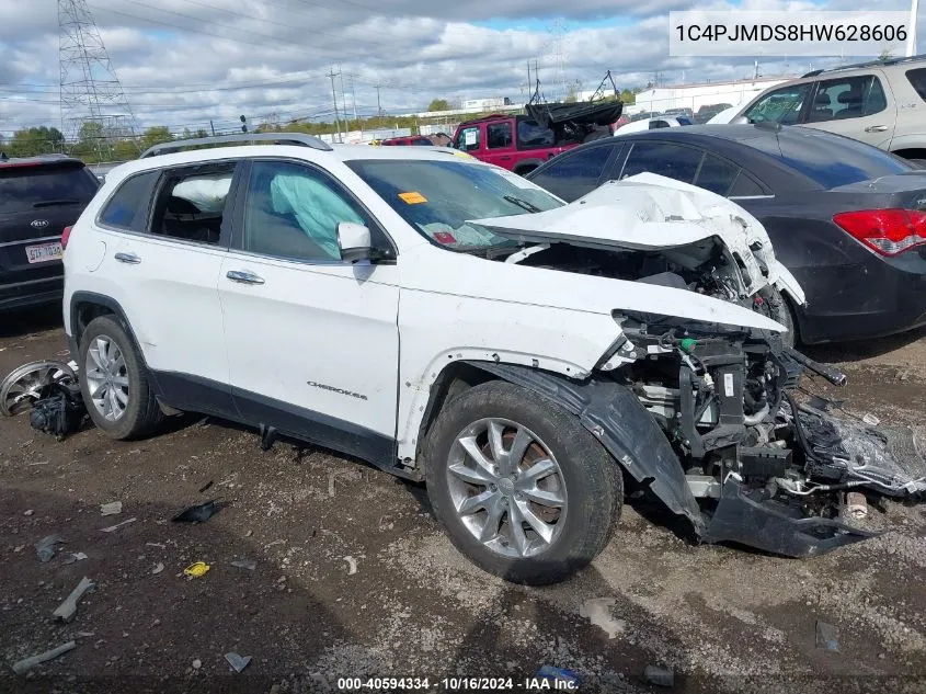 2017 Jeep Cherokee Limited 4X4 VIN: 1C4PJMDS8HW628606 Lot: 40594334