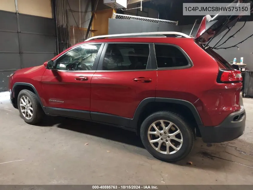 2017 Jeep Cherokee Latitude 4X4 VIN: 1C4PJMCS8HW575150 Lot: 40595763