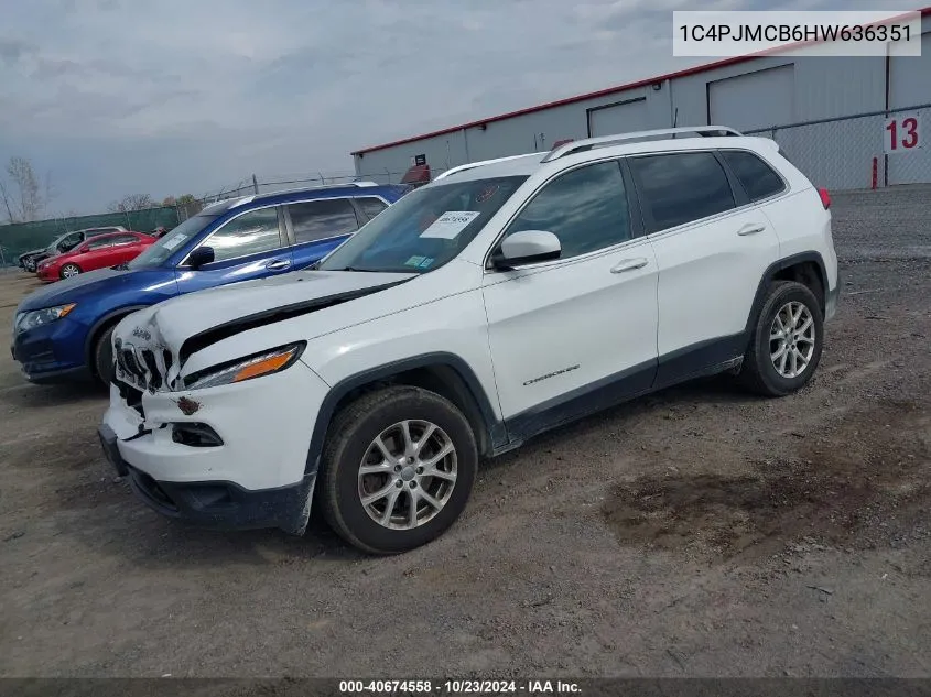 2017 Jeep Cherokee Latitude 4X4 VIN: 1C4PJMCB6HW636351 Lot: 40674558