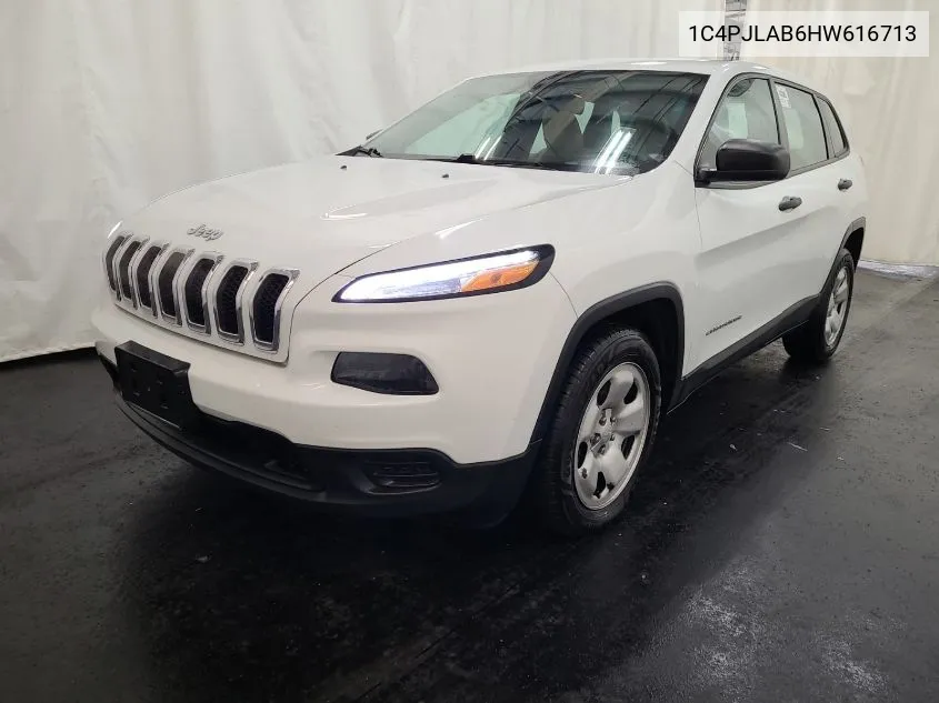 2017 Jeep Cherokee Sport Fwd VIN: 1C4PJLAB6HW616713 Lot: 40776323