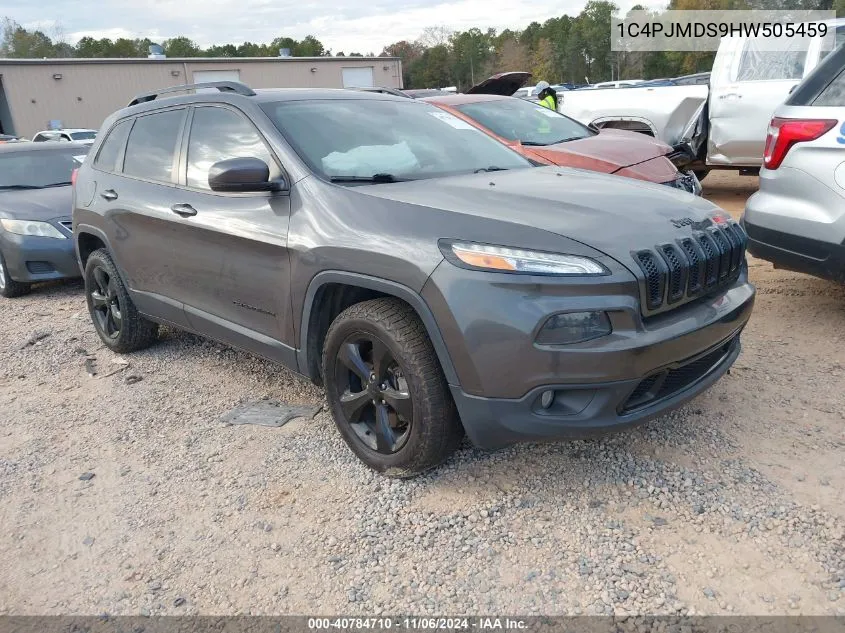 2017 Jeep Cherokee High Altitude 4X4 VIN: 1C4PJMDS9HW505459 Lot: 40784710