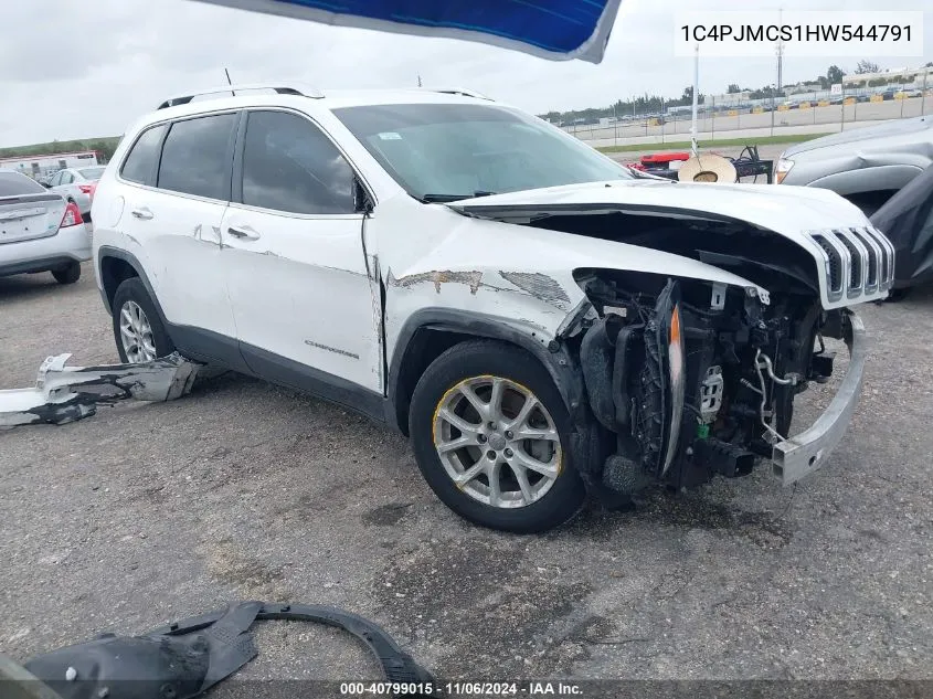 2017 Jeep Cherokee Latitude 4X4 VIN: 1C4PJMCS1HW544791 Lot: 40799015