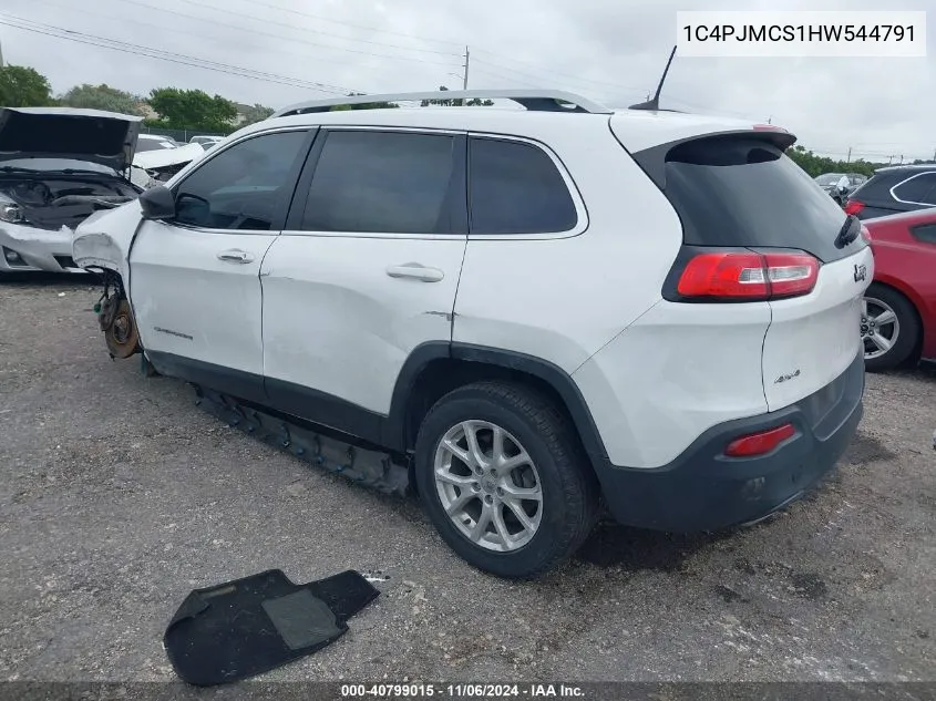 2017 Jeep Cherokee Latitude 4X4 VIN: 1C4PJMCS1HW544791 Lot: 40799015