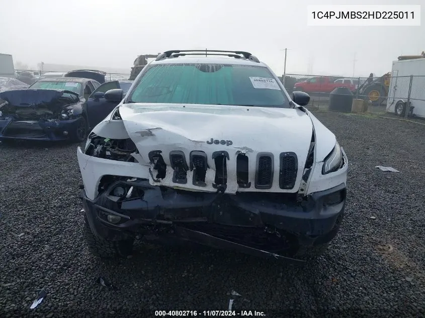 2017 Jeep Cherokee Trailhawk L Plus 4X4 VIN: 1C4PJMBS2HD225011 Lot: 40802716