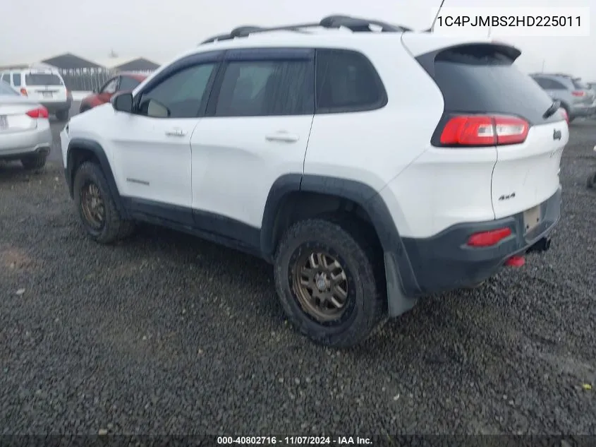 2017 Jeep Cherokee Trailhawk L Plus 4X4 VIN: 1C4PJMBS2HD225011 Lot: 40802716