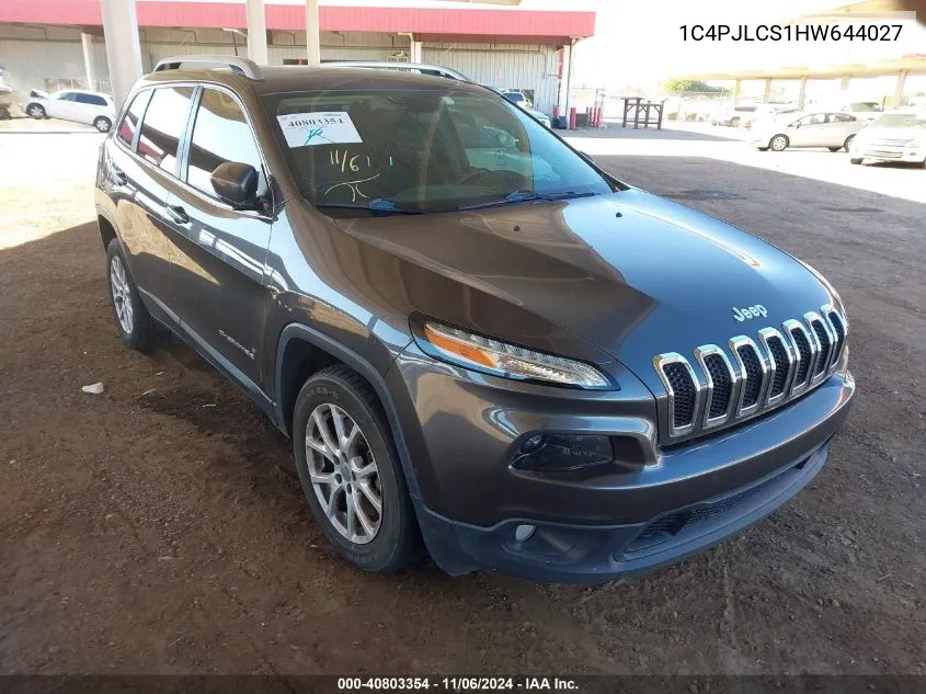 2017 Jeep Cherokee Latitude Fwd VIN: 1C4PJLCS1HW644027 Lot: 40803354