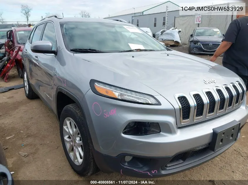 2017 Jeep Cherokee Latitude 4X4 VIN: 1C4PJMCS0HW633929 Lot: 40808561