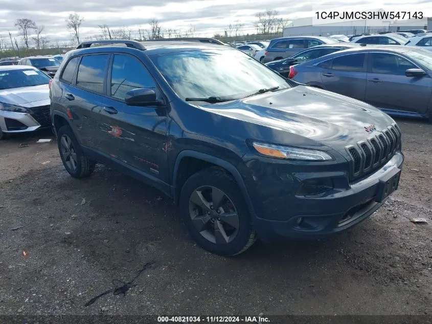 1C4PJMCS3HW547143 2017 Jeep Cherokee 75Th Anniversary Edition 4X4