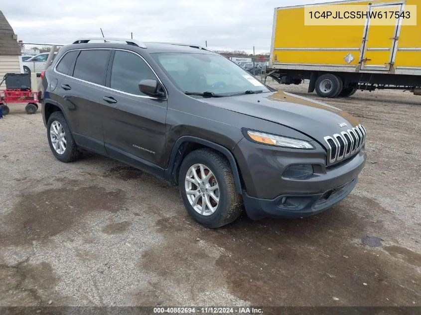 2017 Jeep Cherokee Latitude Fwd VIN: 1C4PJLCS5HW617543 Lot: 40852694