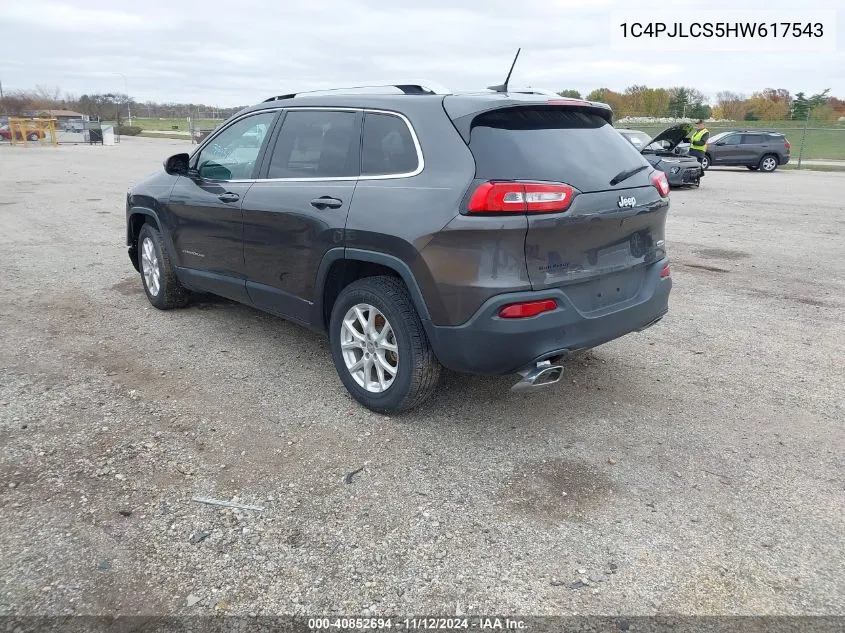 2017 Jeep Cherokee Latitude Fwd VIN: 1C4PJLCS5HW617543 Lot: 40852694