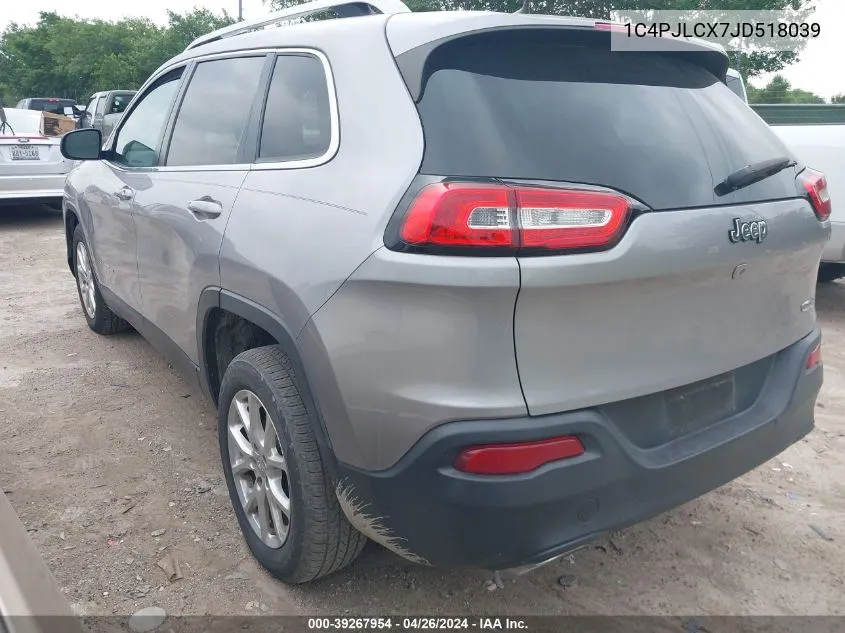 1C4PJLCX7JD518039 2018 Jeep Cherokee Latitude Fwd