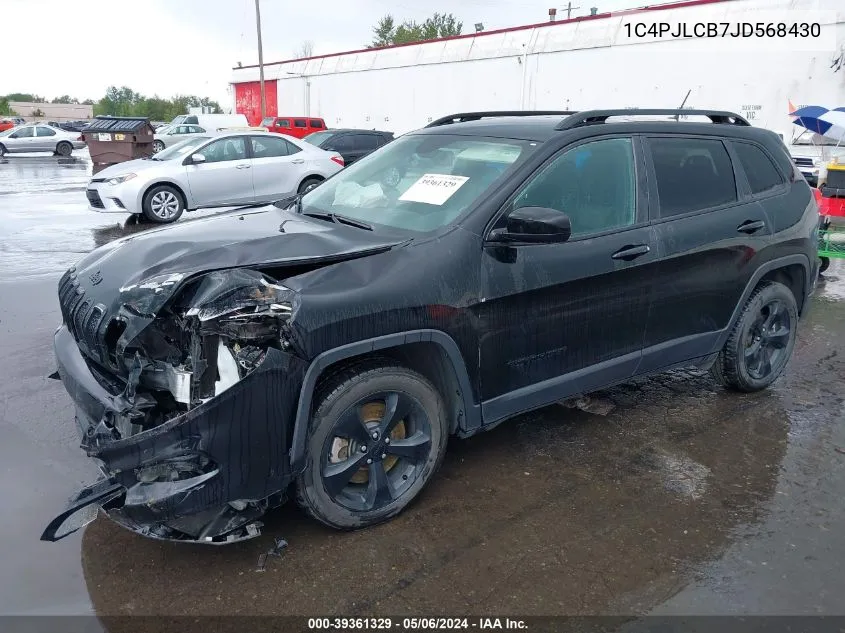 1C4PJLCB7JD568430 2018 Jeep Cherokee Latitude Fwd