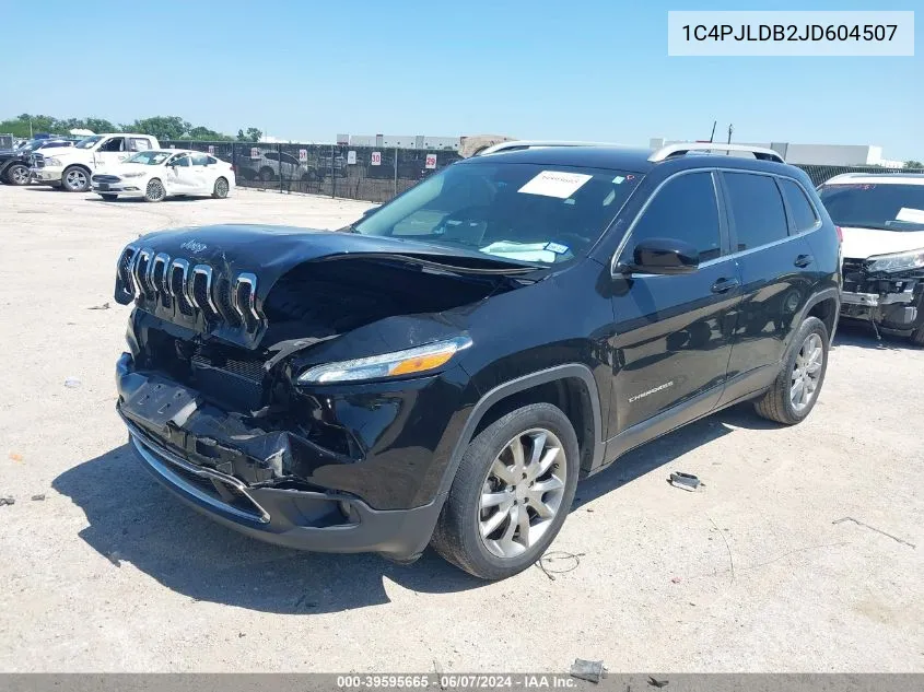 2018 Jeep Cherokee Limited Fwd VIN: 1C4PJLDB2JD604507 Lot: 39595665