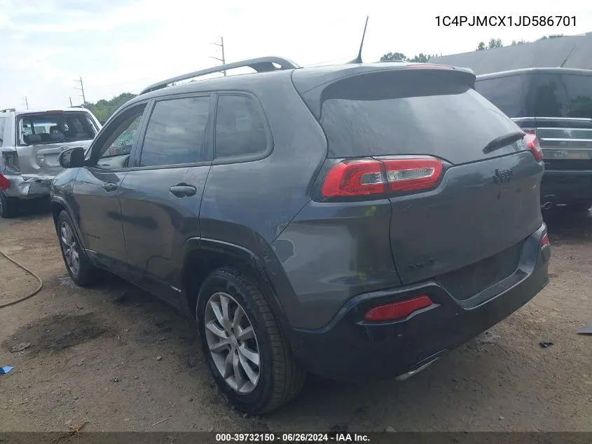 2018 Jeep Cherokee Latitude Tech Connect 4X4 VIN: 1C4PJMCX1JD586701 Lot: 39732150