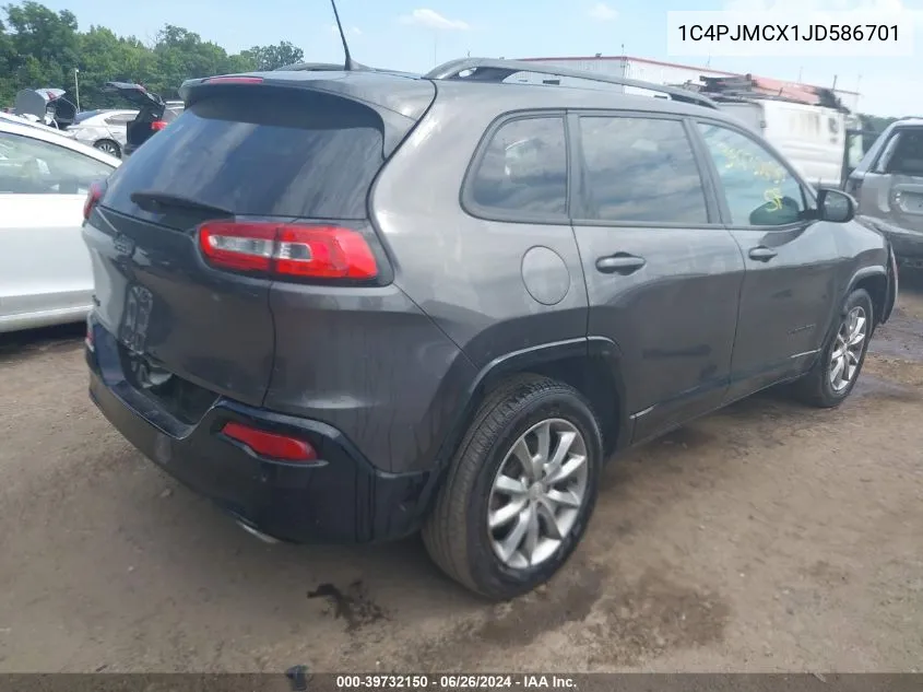 1C4PJMCX1JD586701 2018 Jeep Cherokee Latitude Tech Connect 4X4