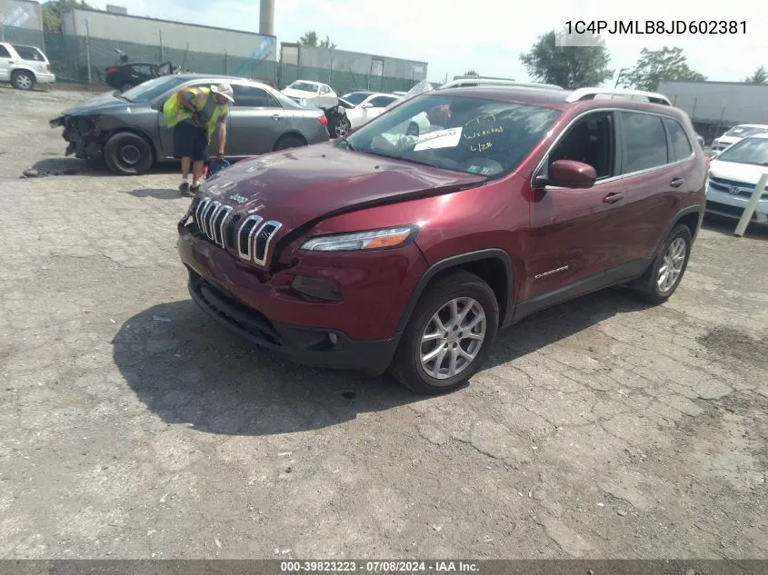 2018 Jeep Cherokee Latitude Plus 4X4 VIN: 1C4PJMLB8JD602381 Lot: 39823223