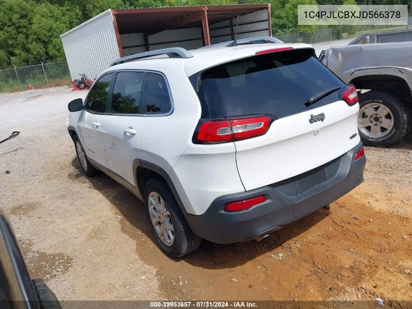 2018 Jeep Cherokee Latitude Fwd VIN: 1C4PJLCBXJD566378 Lot: 39953657