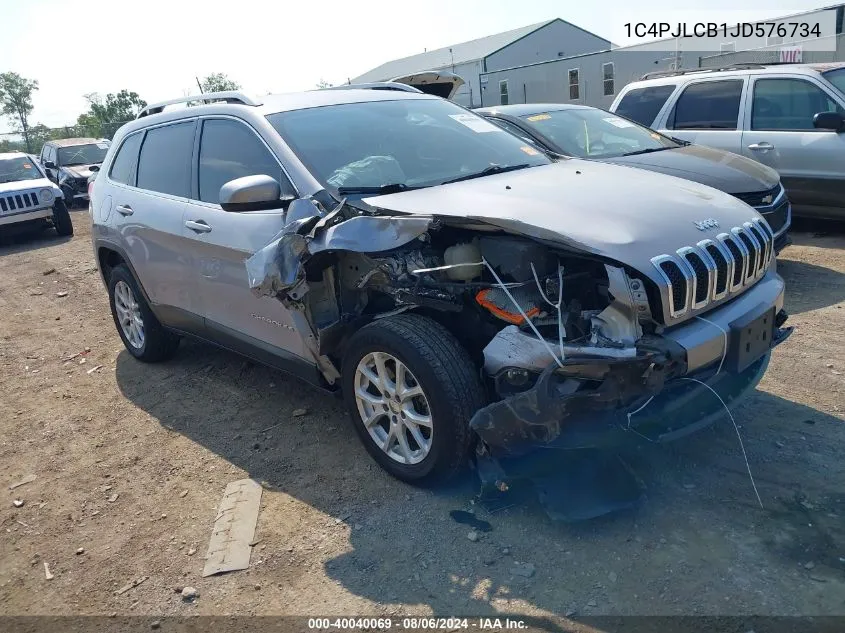 2018 Jeep Cherokee Latitude Fwd VIN: 1C4PJLCB1JD576734 Lot: 40040069