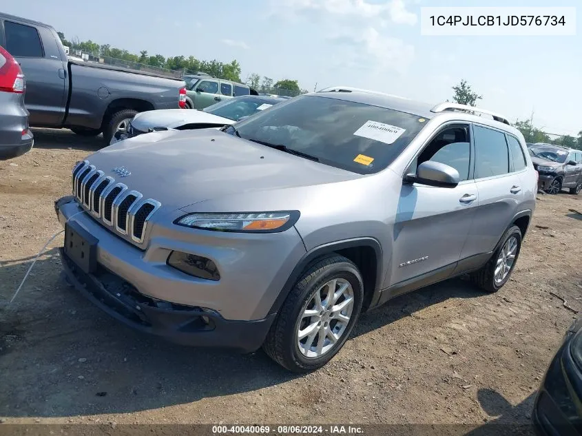 1C4PJLCB1JD576734 2018 Jeep Cherokee Latitude Fwd