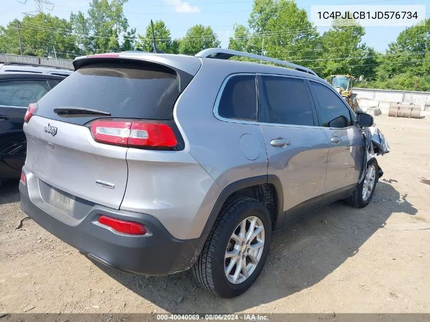 1C4PJLCB1JD576734 2018 Jeep Cherokee Latitude Fwd