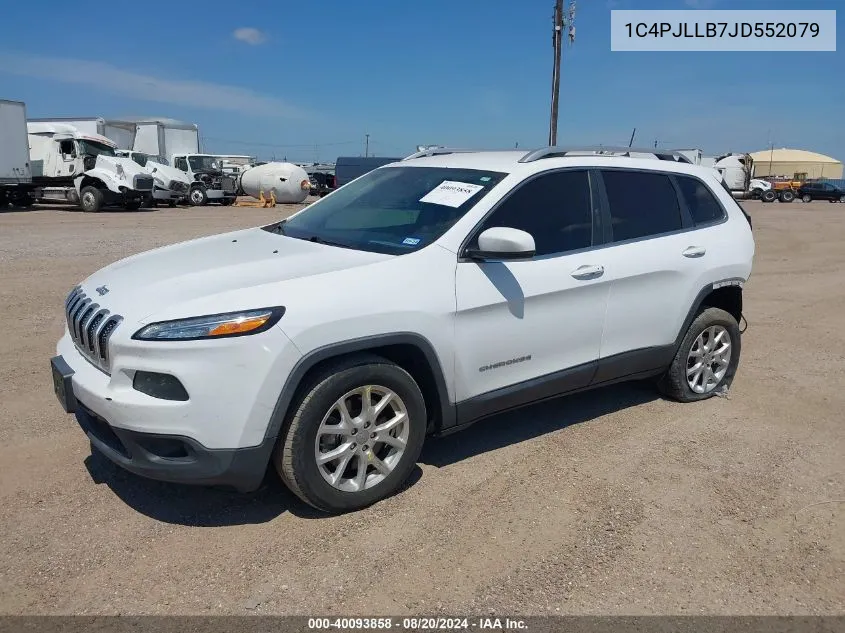 2018 Jeep Cherokee Latitude Plus VIN: 1C4PJLLB7JD552079 Lot: 40093858