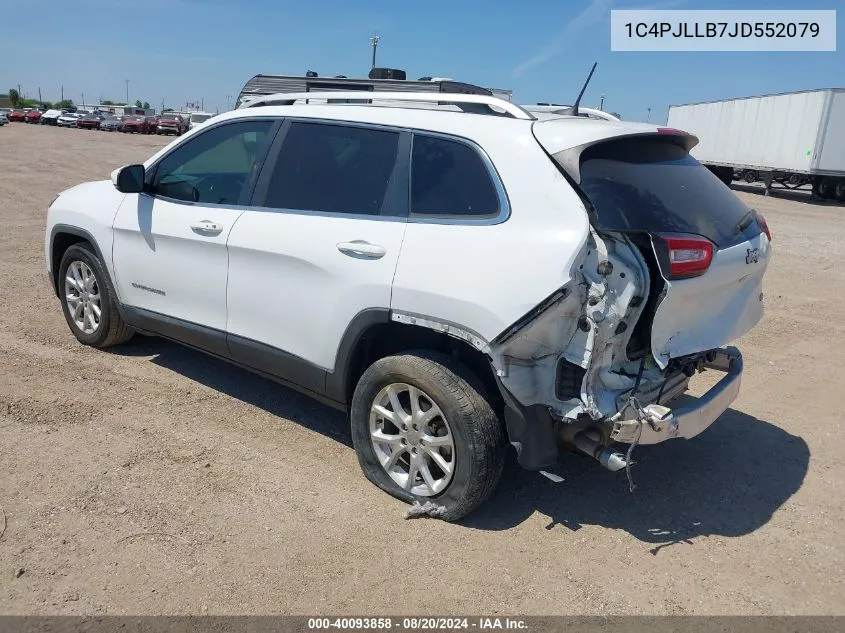 2018 Jeep Cherokee Latitude Plus VIN: 1C4PJLLB7JD552079 Lot: 40093858