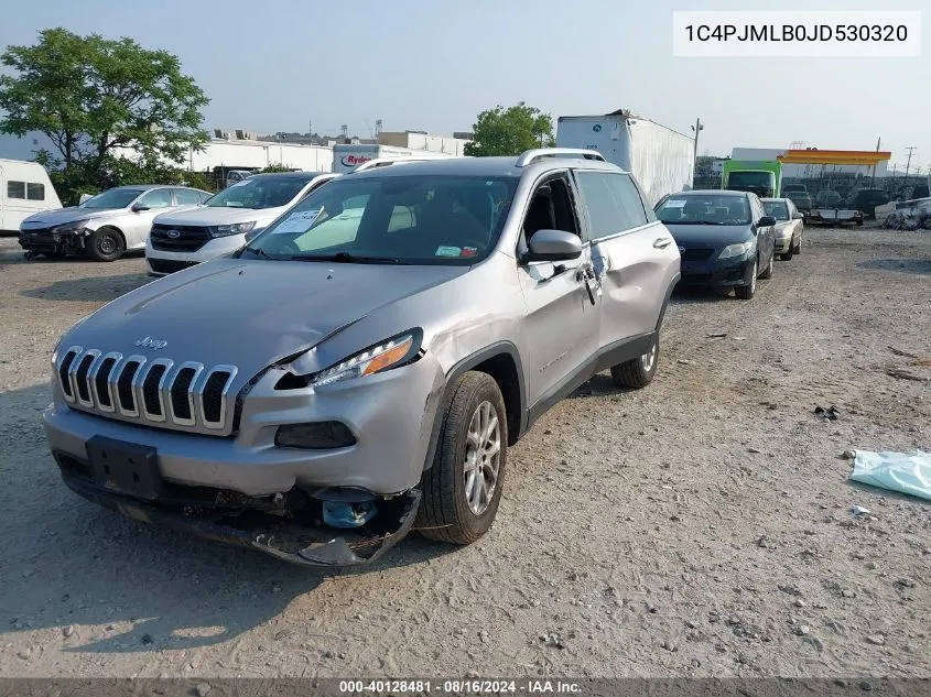 2018 Jeep Cherokee Latitude Plus VIN: 1C4PJMLB0JD530320 Lot: 40128481