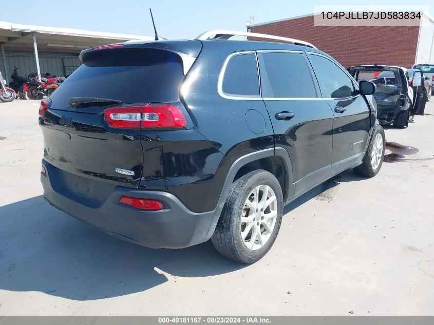 1C4PJLLB7JD583834 2018 Jeep Cherokee Latitude Plus Fwd