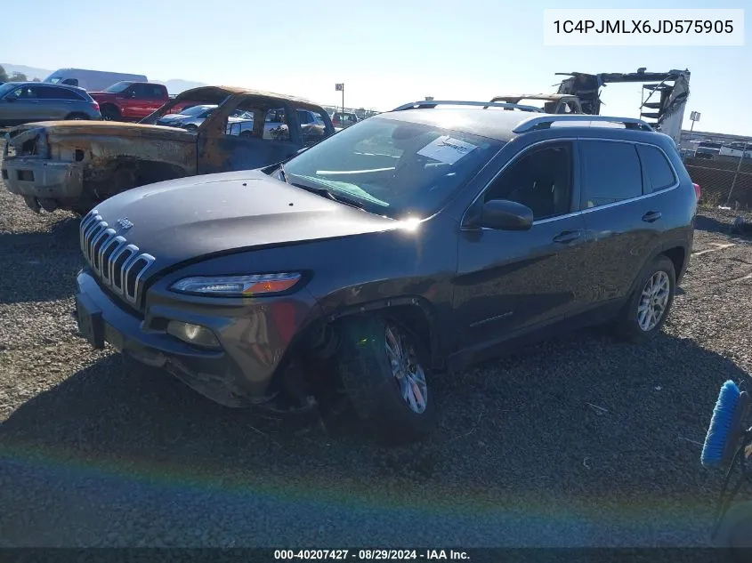 2018 Jeep Cherokee Latitude Plus 4X4 VIN: 1C4PJMLX6JD575905 Lot: 40207427