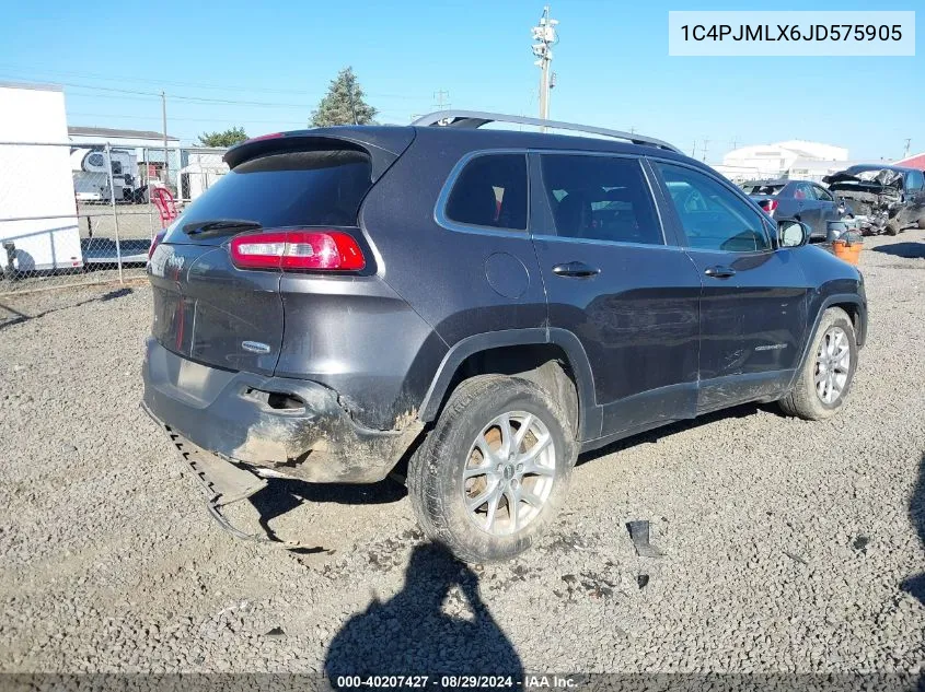 2018 Jeep Cherokee Latitude Plus 4X4 VIN: 1C4PJMLX6JD575905 Lot: 40207427