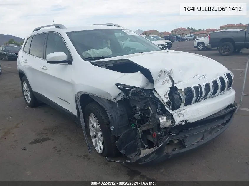 2018 Jeep Cherokee Latitude Plus Fwd VIN: 1C4PJLLB2JD611412 Lot: 40224912