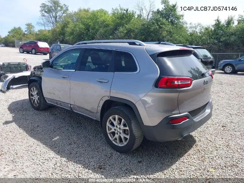 2018 Jeep Cherokee Latitude Fwd VIN: 1C4PJLCB7JD574146 Lot: 40249028