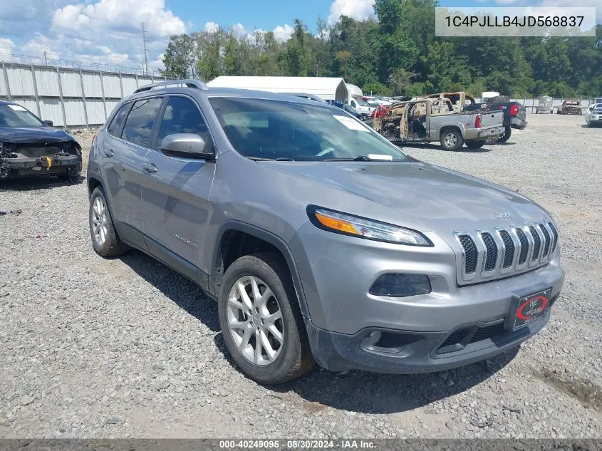 1C4PJLLB4JD568837 2018 Jeep Cherokee Latitude Plus Fwd