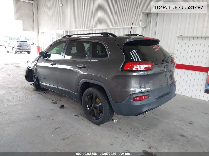 1C4PJLDB7JD531487 2018 Jeep Cherokee Limited Fwd