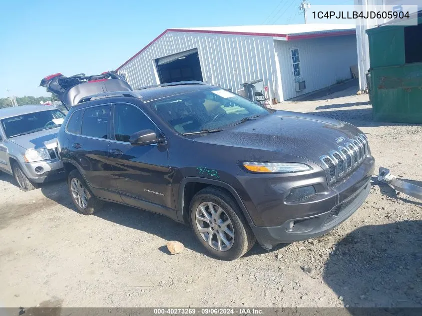 2018 Jeep Cherokee Latitude Plus VIN: 1C4PJLLB4JD605904 Lot: 40273269