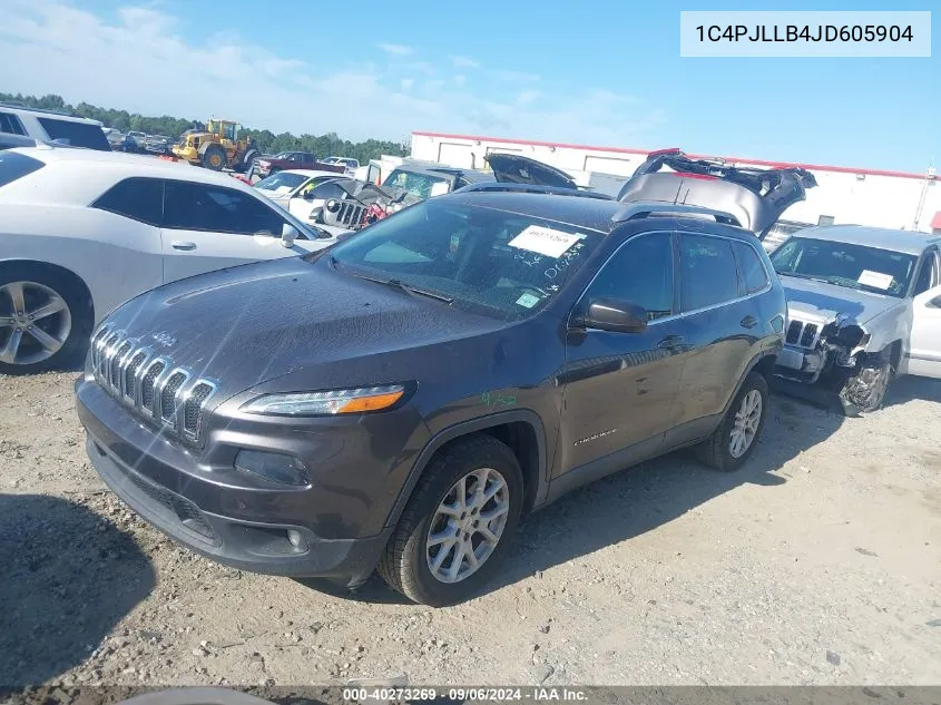 2018 Jeep Cherokee Latitude Plus VIN: 1C4PJLLB4JD605904 Lot: 40273269