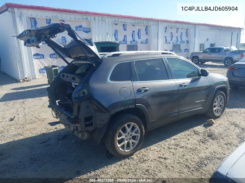 2018 Jeep Cherokee Latitude Plus VIN: 1C4PJLLB4JD605904 Lot: 40273269