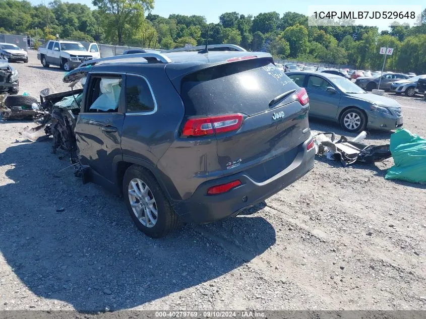 2018 Jeep Cherokee Latitude Plus VIN: 1C4PJMLB7JD529648 Lot: 40279769