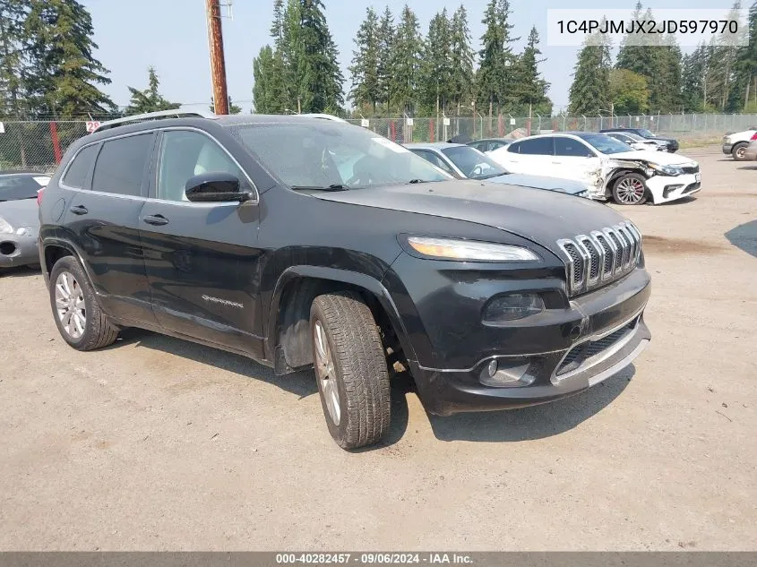 2018 Jeep Cherokee Overland 4X4 VIN: 1C4PJMJX2JD597970 Lot: 40282457