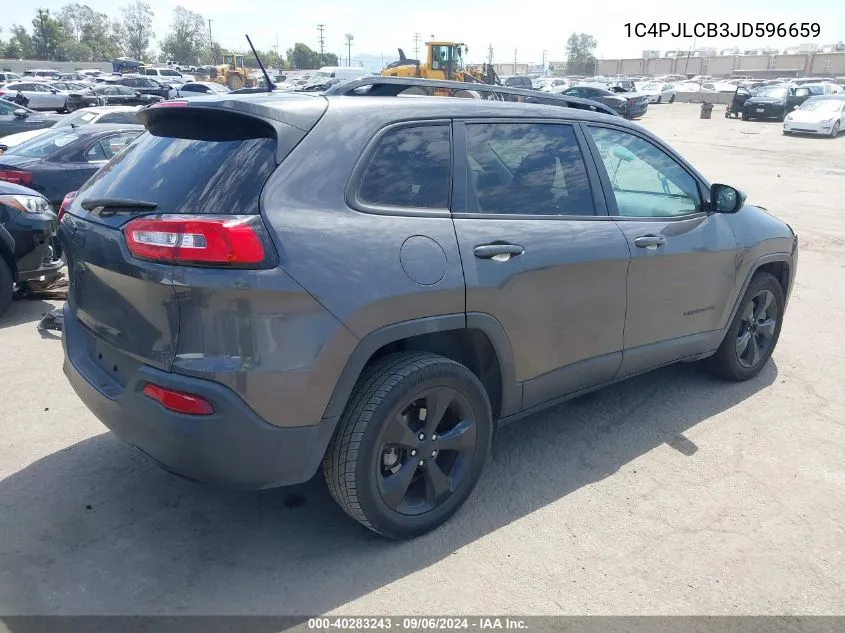 2018 Jeep Cherokee Latitude Fwd VIN: 1C4PJLCB3JD596659 Lot: 40283243