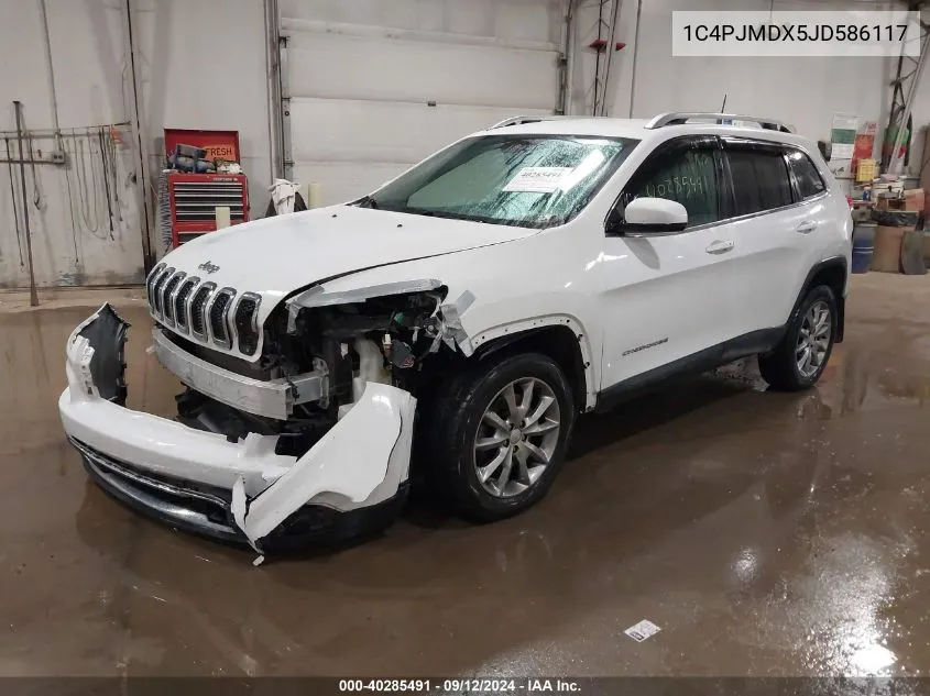 1C4PJMDX5JD586117 2018 Jeep Cherokee Limited