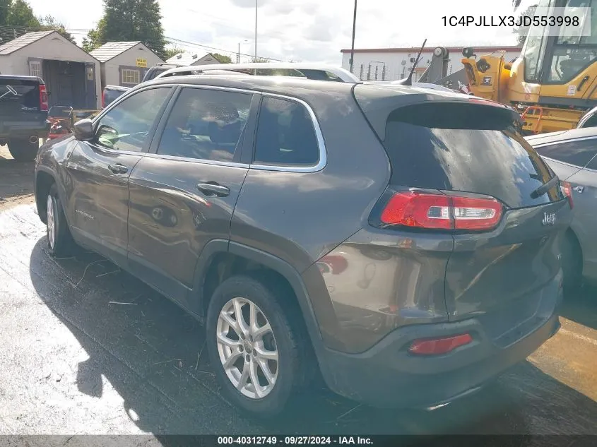 1C4PJLLX3JD553998 2018 Jeep Cherokee Latitude Plus Fwd