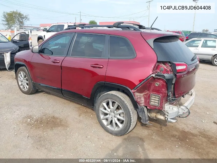 2018 Jeep Cherokee Latitude Tech Connect Fwd VIN: 1C4PJLCB9JD604408 Lot: 40320144